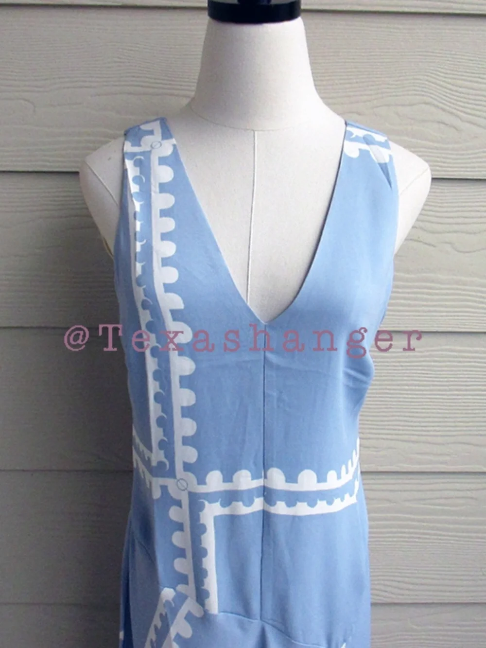 Mon Renn NWT Serape Midi Dress Medium / 10 Blue Postcards - Picture 10 of 13